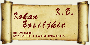 Kokan Bosiljkić vizit kartica